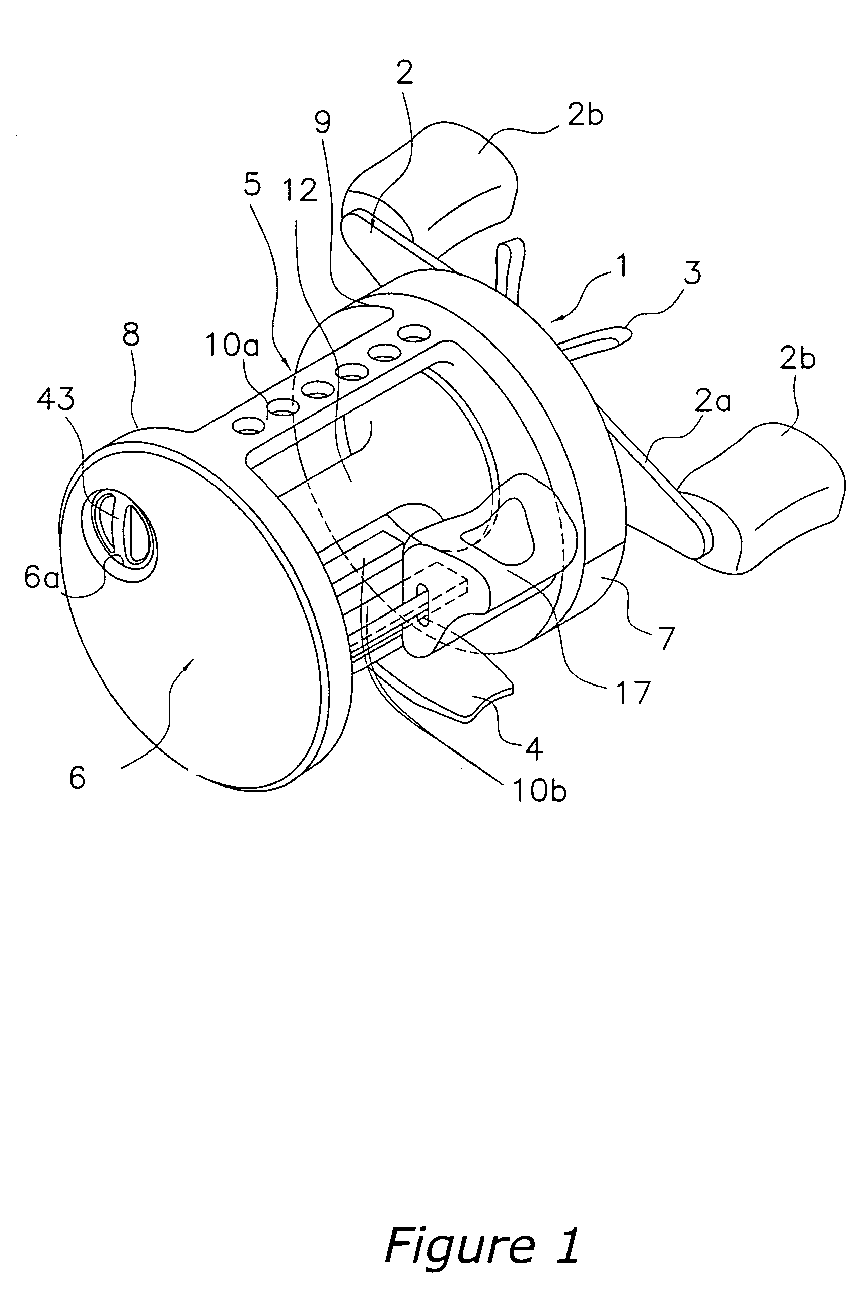 Breaking device for a dual bearing reel
