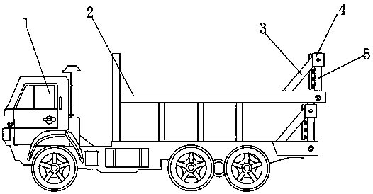 A tail rotate baffle device of a vehicle transport vehicle