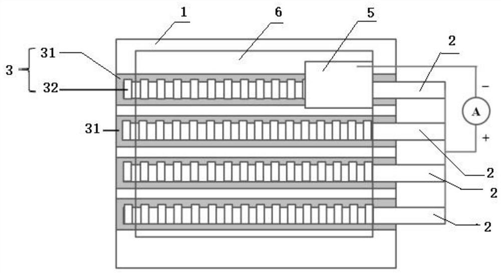 Solar-blind UV detector based on flexible titanium wire/gallium oxide nanoarray and preparation method thereof