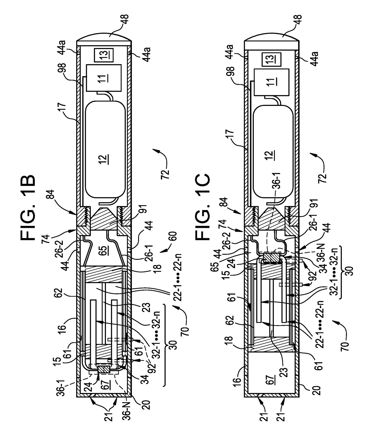 Combined cartridge for electronic vaping device