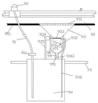 Municipal bridge guardrail cleaning device moving left and right and using method thereof