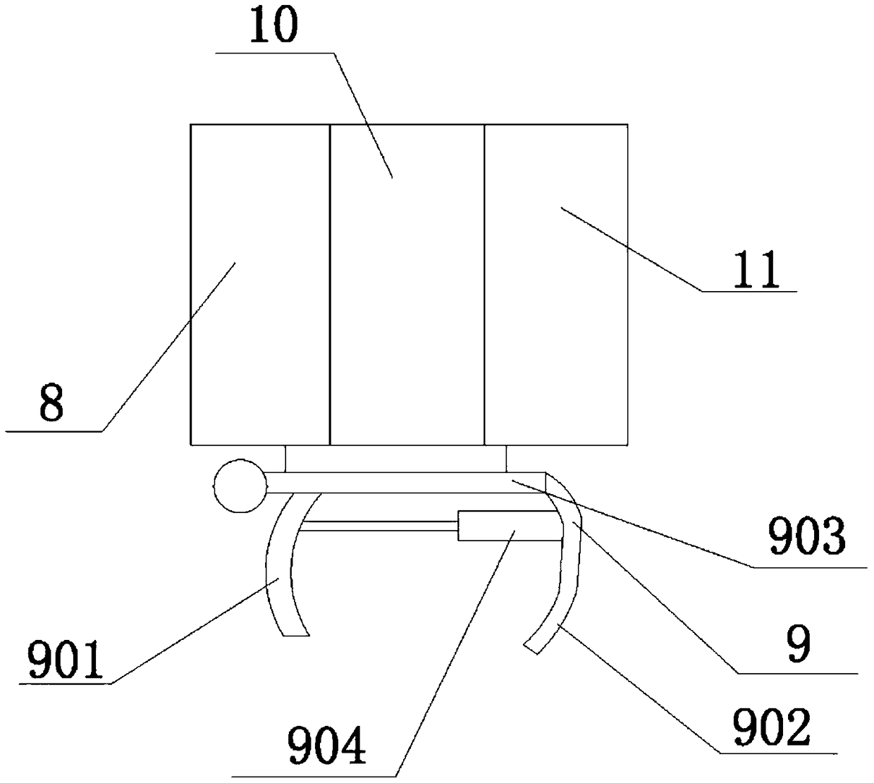 Dining table for hospital bed