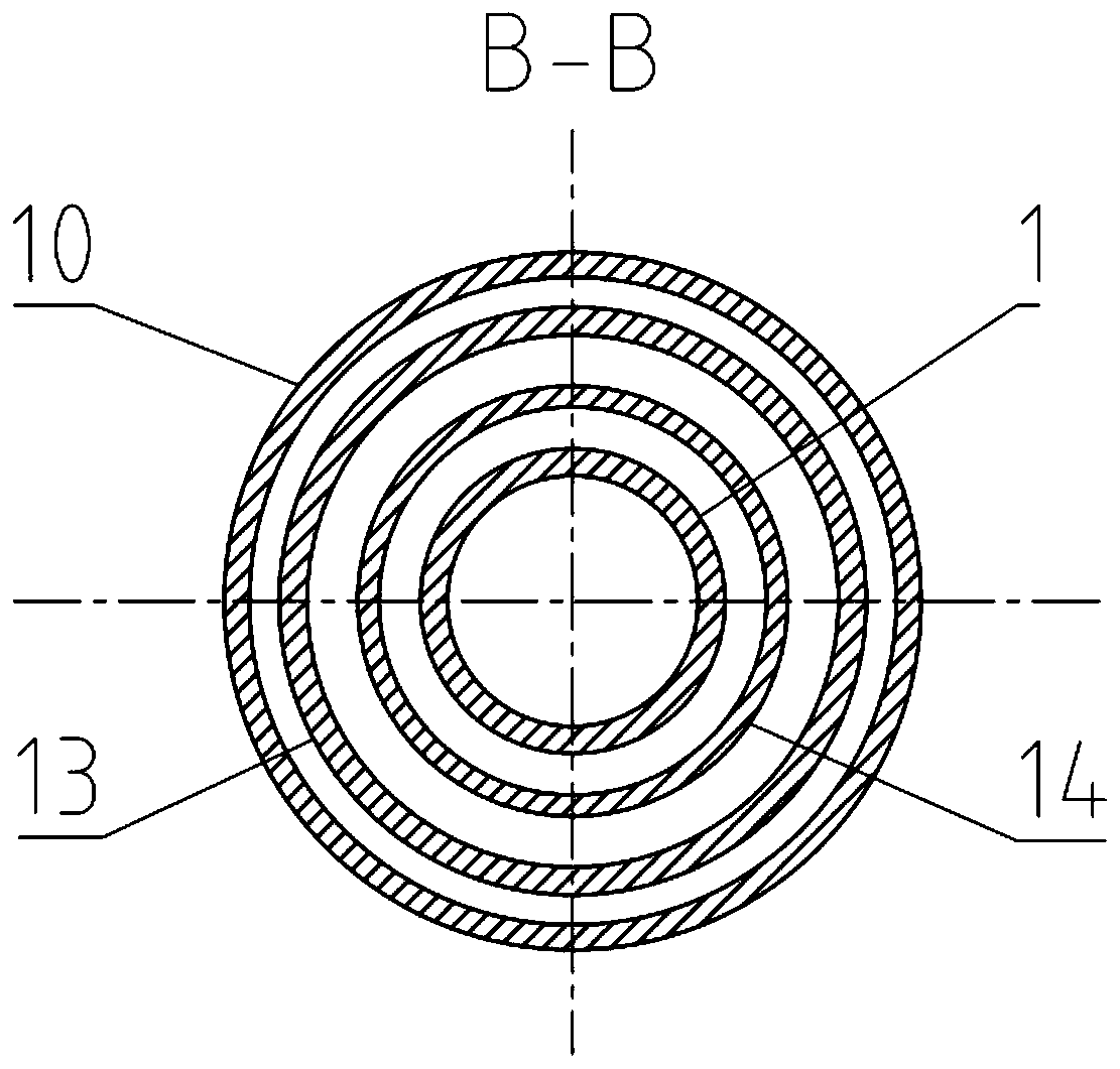 Cylinder body combined constant-liquid-level gas-liquid separator