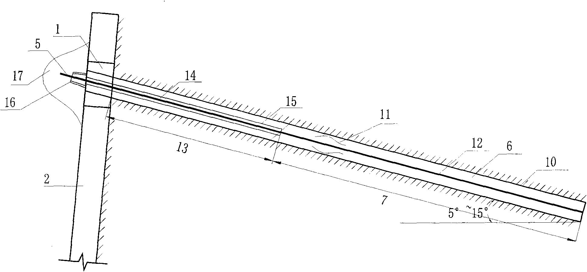 Framework prestress anchor rod-reinforced supporting structure for gravity type retaining wall and construction method thereof