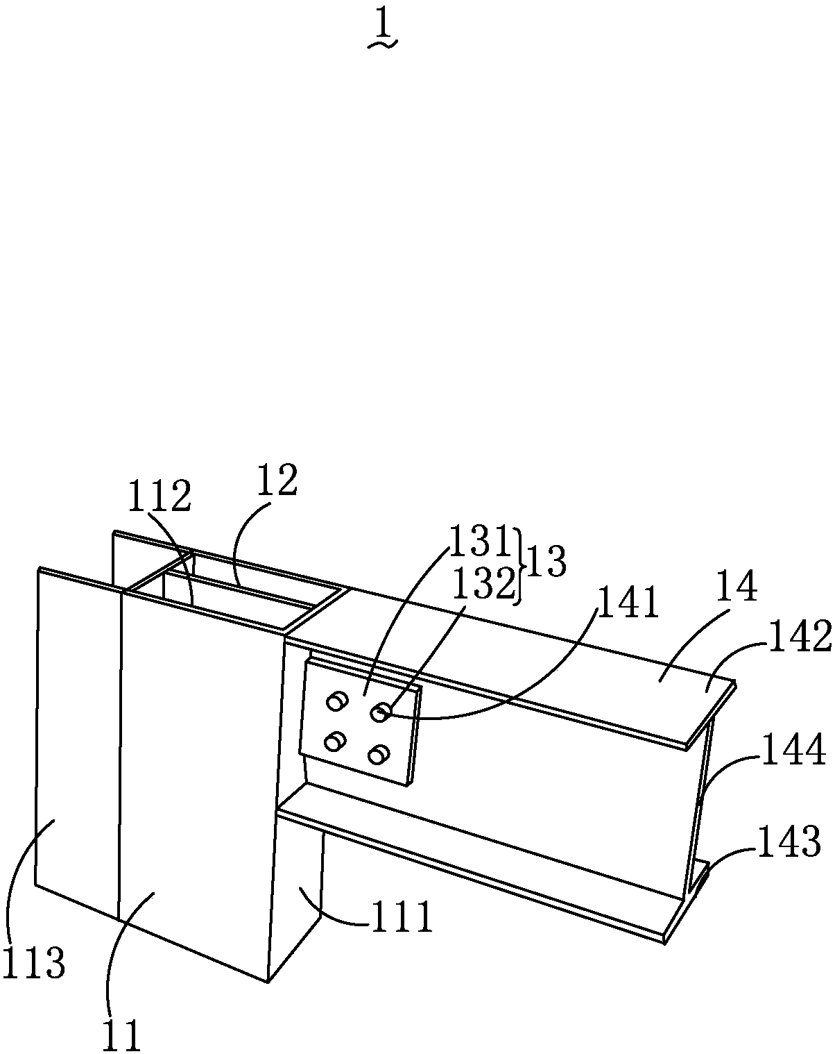 Vertical partition plate beam and column connection joint applicable to composite steel plate shear wall end column and construction method for applying vertical partition plate beam and column connection joint