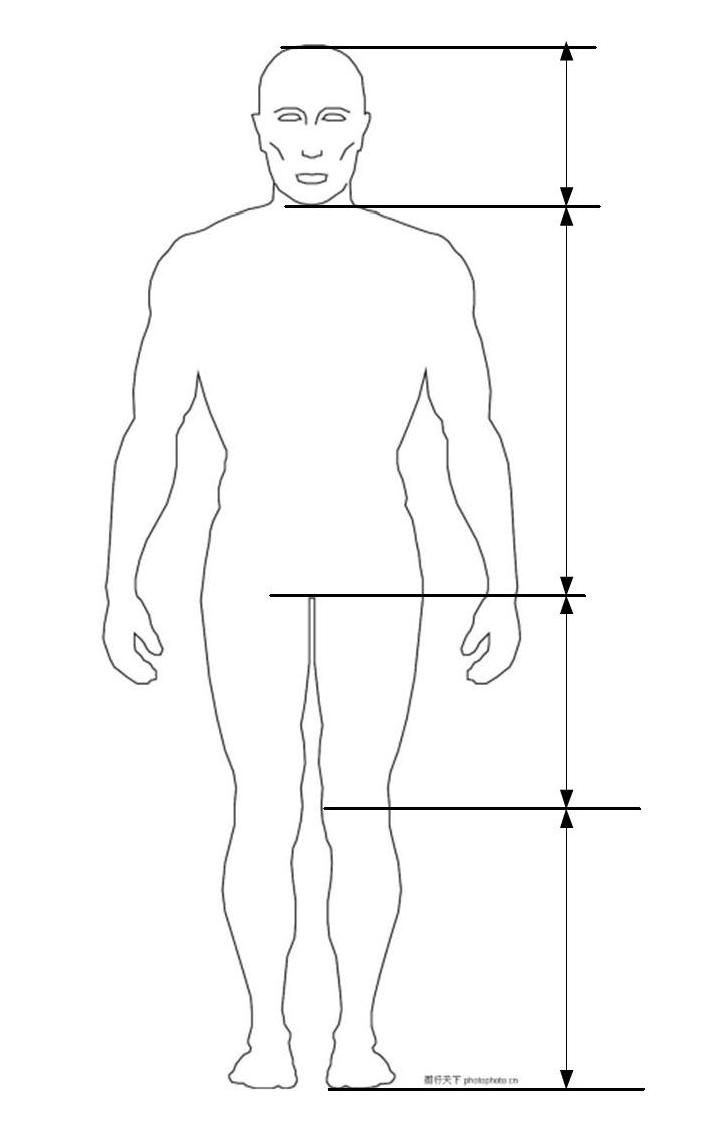 Height measuring method and device based on body posture identification