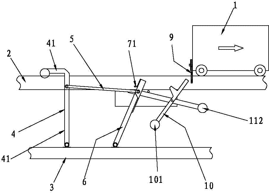 Mechanical kinetic energy automatic rise-and-fall netting bracket