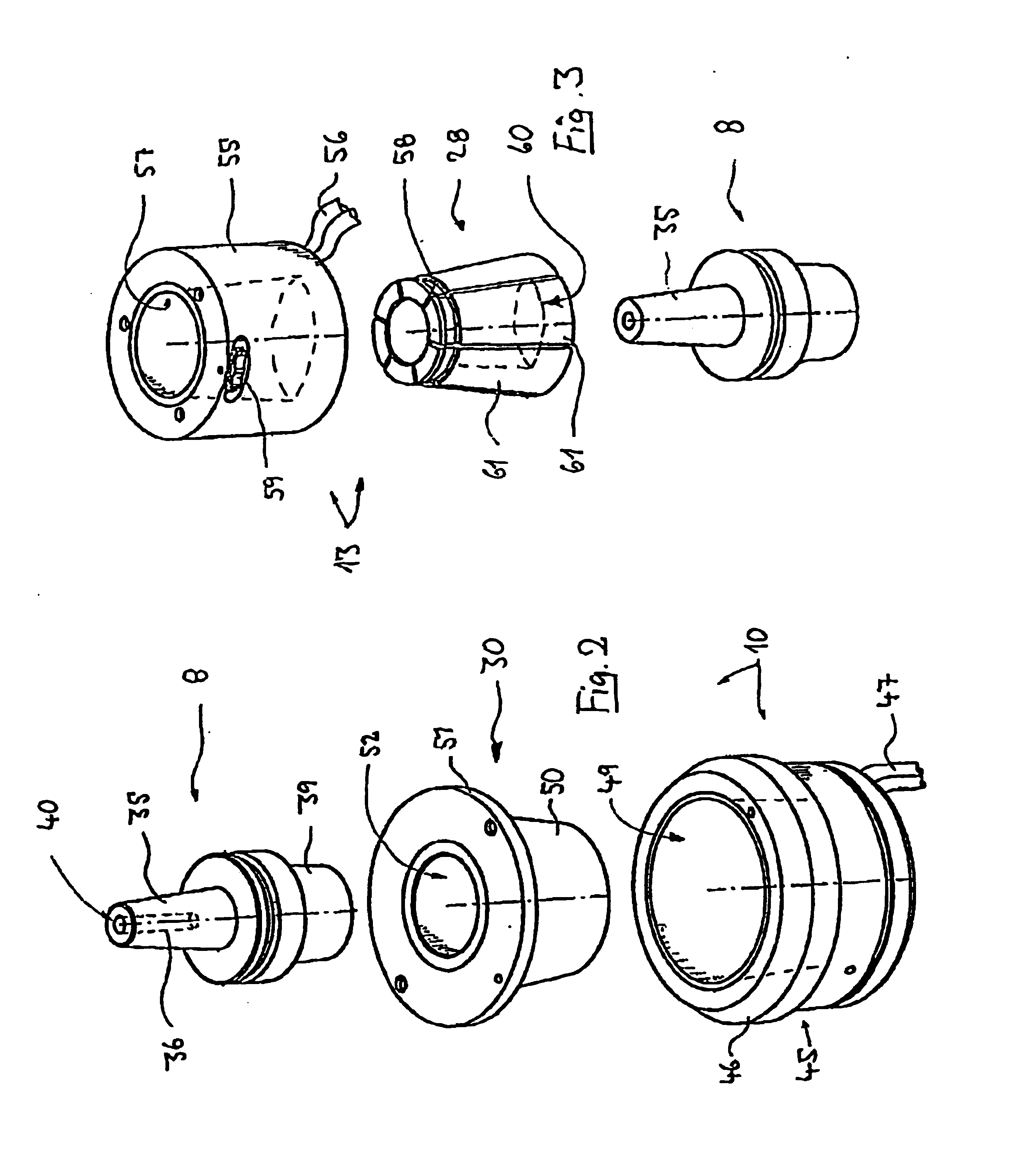 Method and apparatus for the thermal clamping and releasing of tools