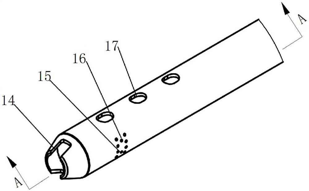 Irrigation and suction tube and surgical device