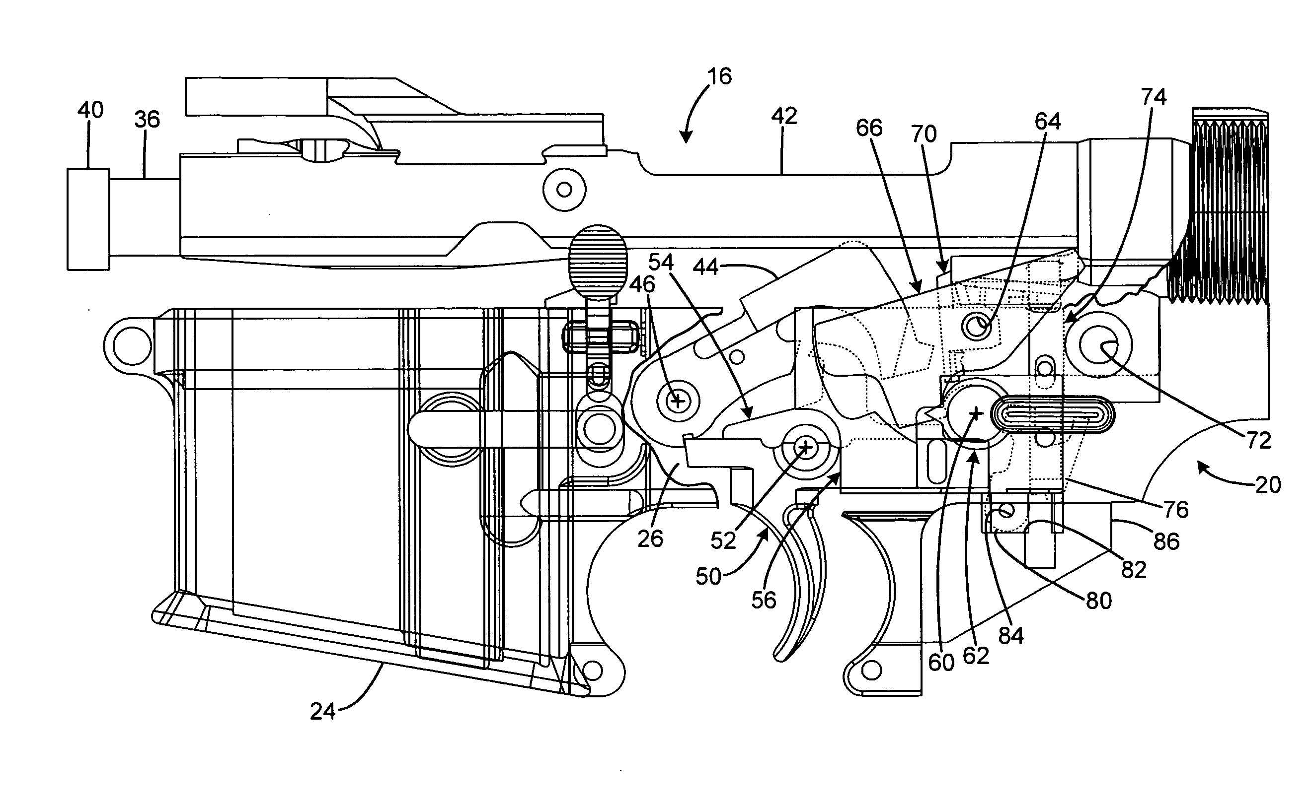 Firearm with facility for open-bolt and closed-bolt operation