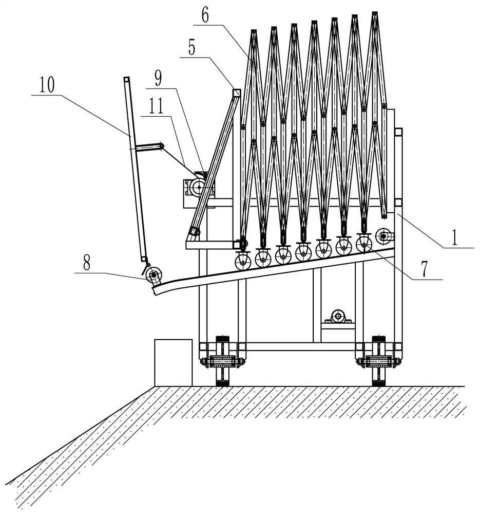 Mobile construction device for channel slope maintenance