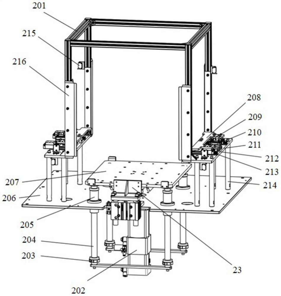 Automatic feeding and discharging mechanism for production line