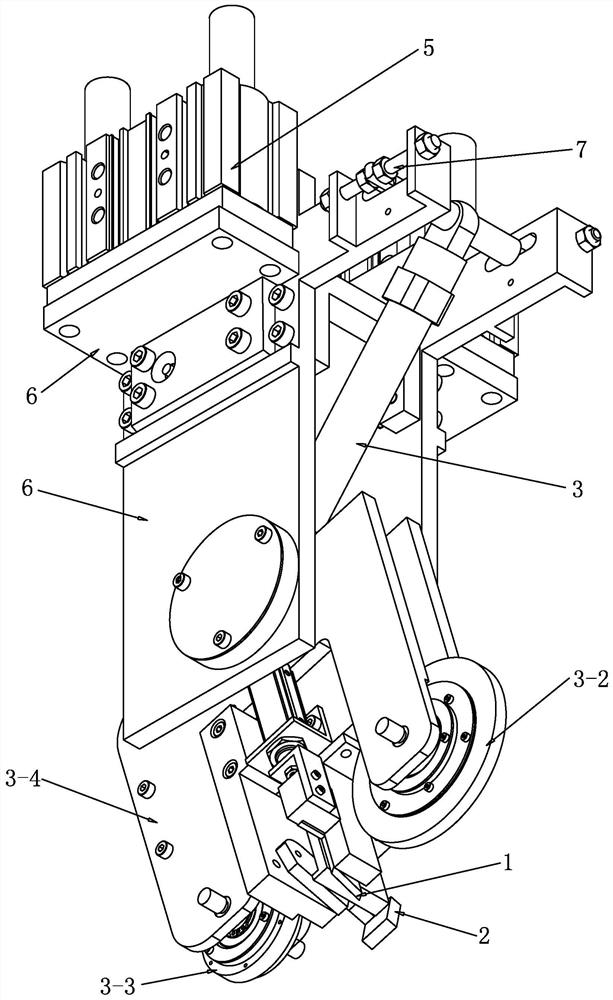 Composite material grid component automatic laying head and laying method