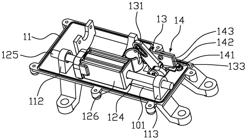 Swing rod position calibration device, error elimination method thereof and shift-by-wire actuator