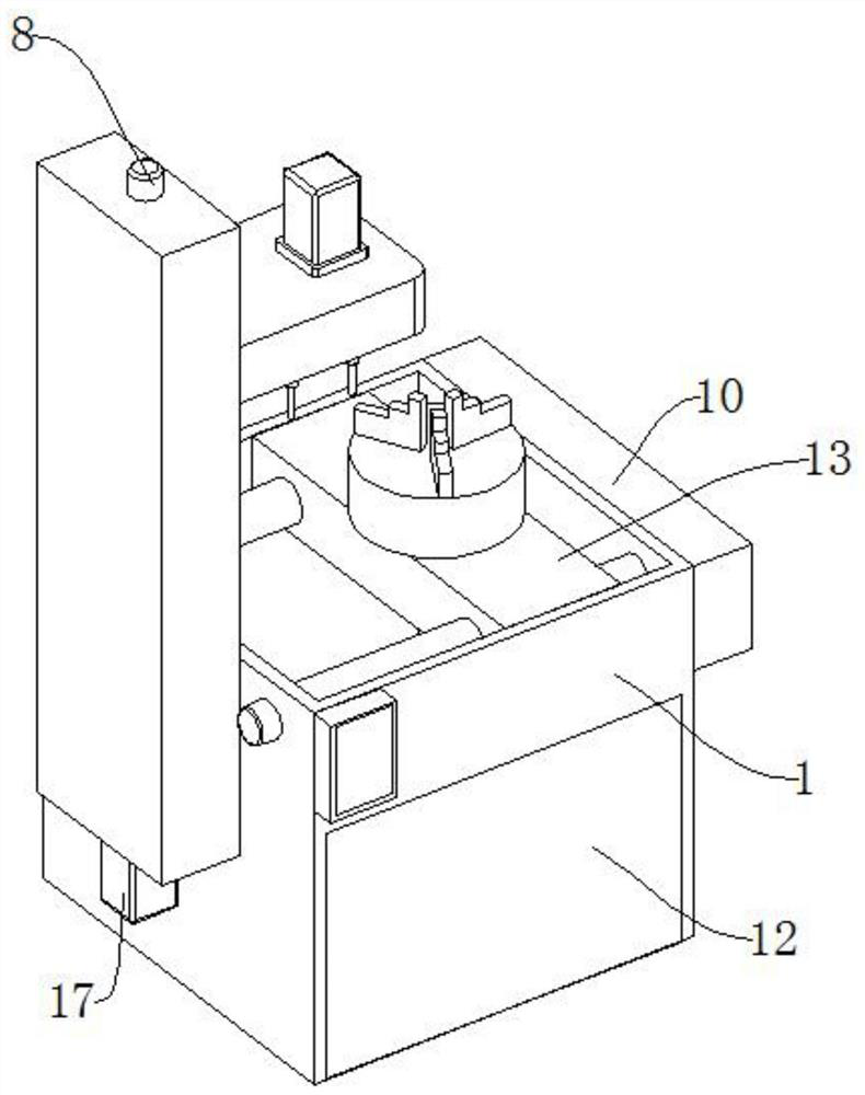 Cam bearing cap tapping device and application method thereof