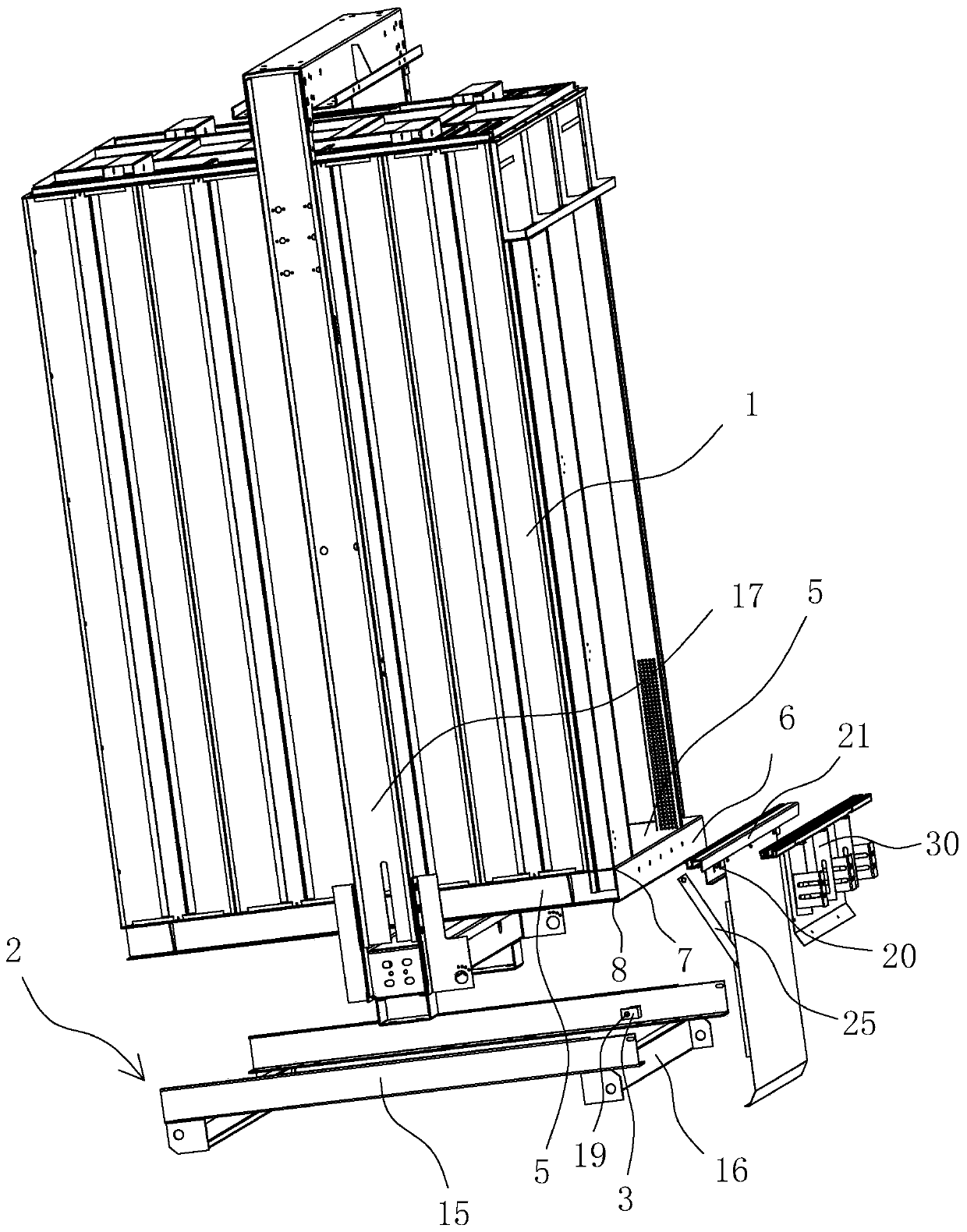 Damping stopping device of elevator car