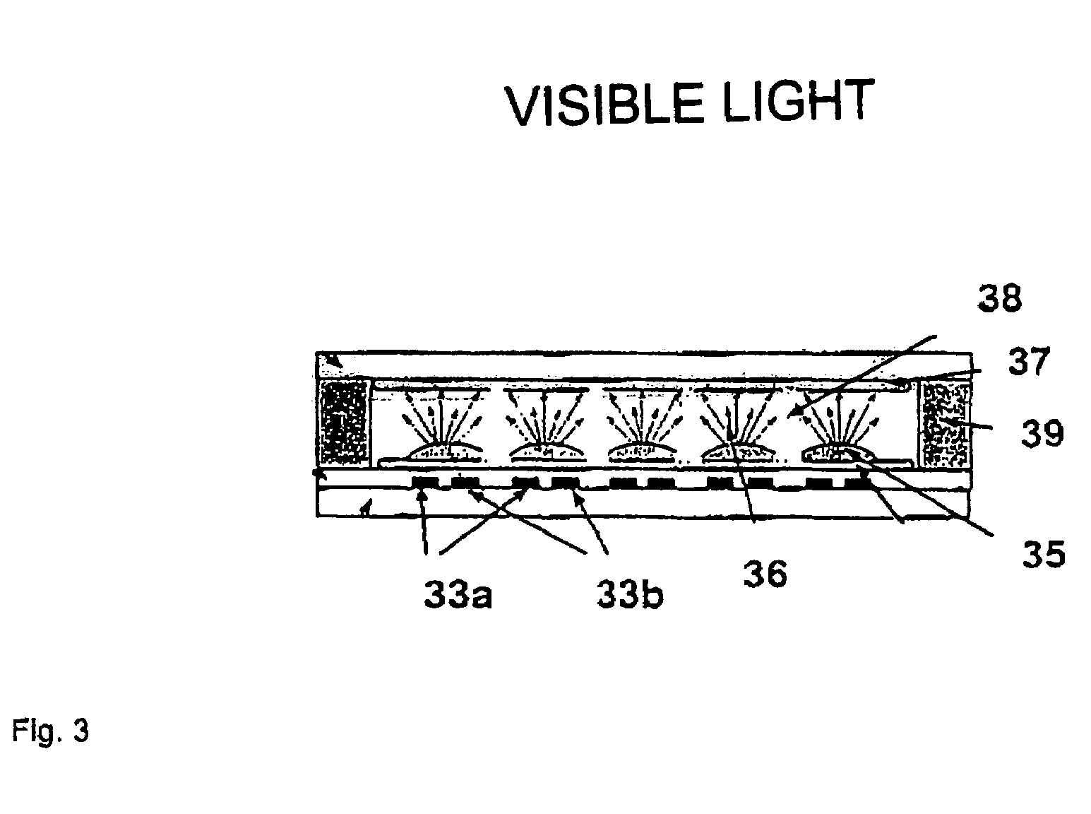 UV-absorbing borosilicate glass for a gas discharge lamp and process for manufacturing same
