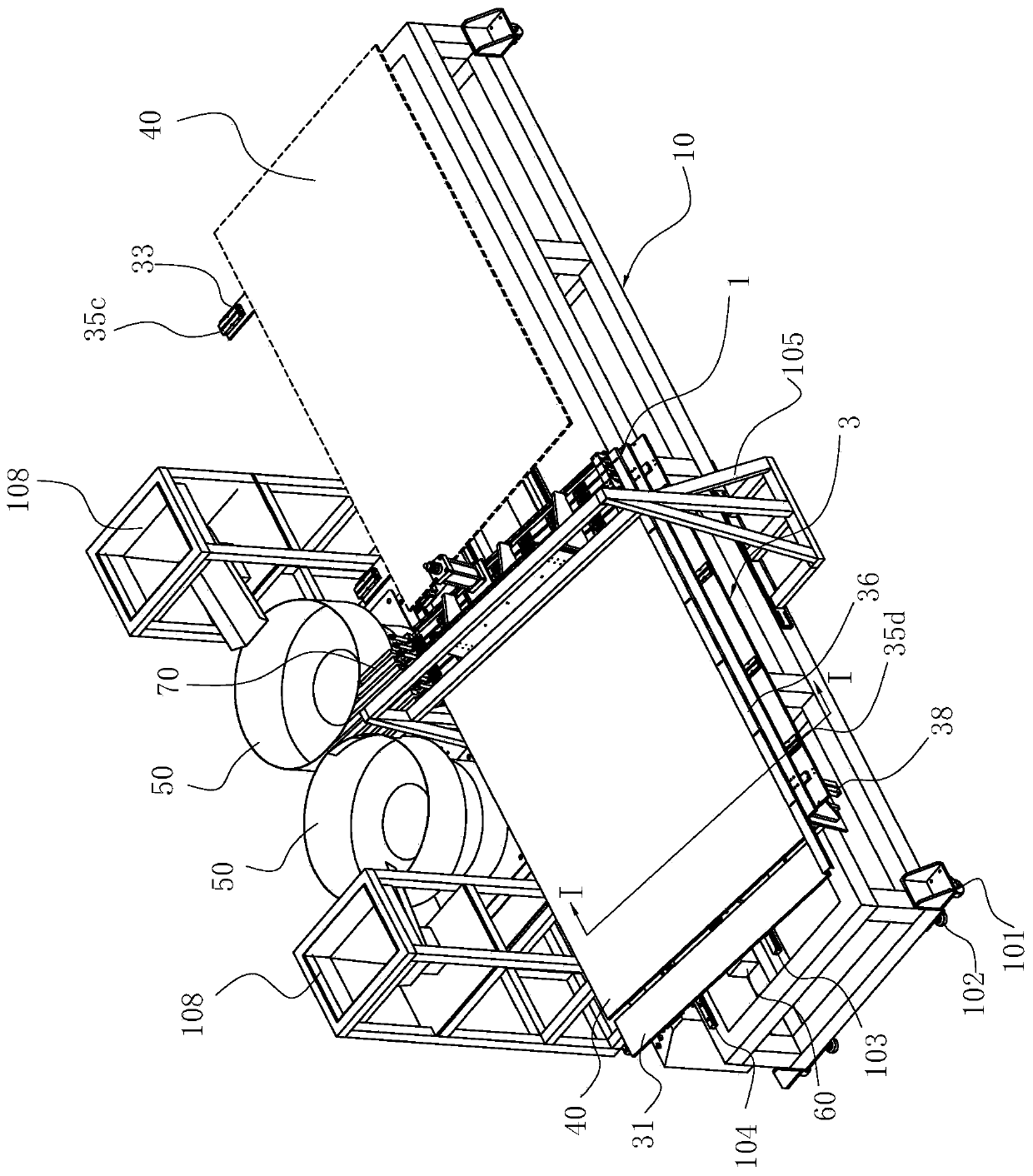 Automatic piece arranging machine and piece arranging method thereof