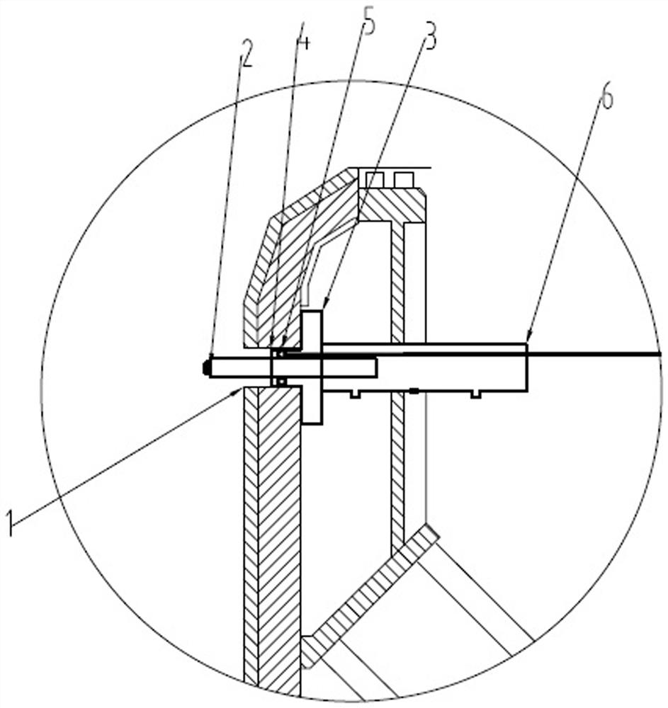 An online measuring device for shield machine cutter head wear