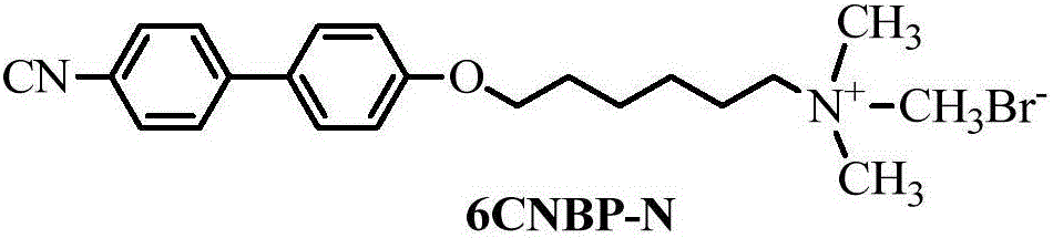 Pyridine terminal group containing thiophene type liquid crystal molecule as well as preparation method and application thereof,