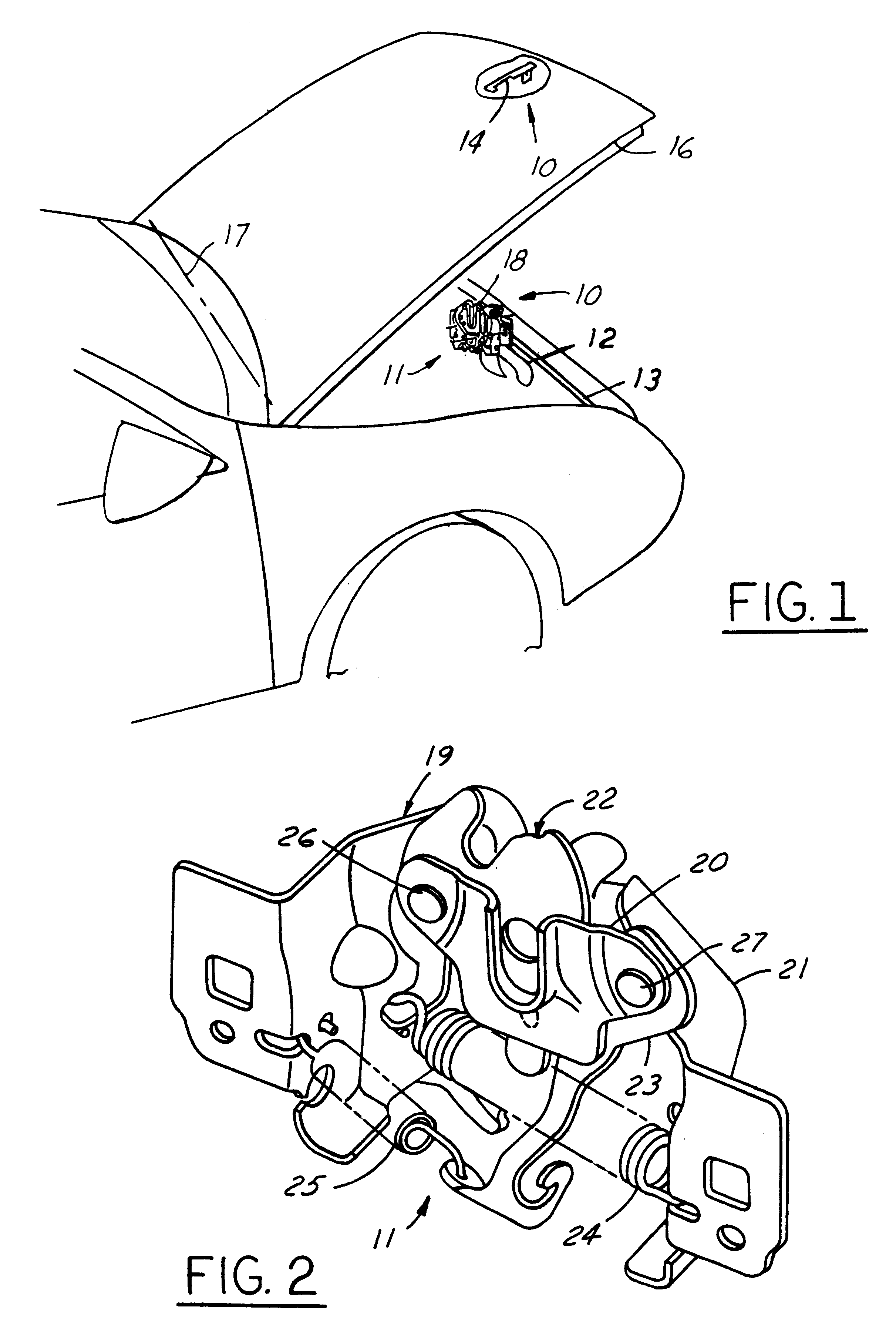 Resin-bonded solid-film-lubricant coated hood latch mechanism and method of making