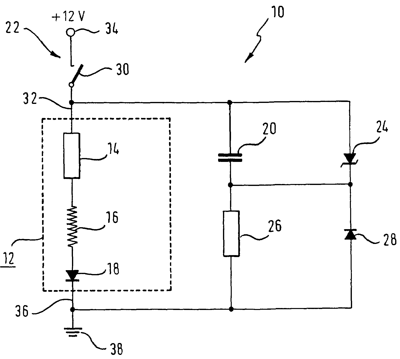 Driver circuit for an ion measurement device