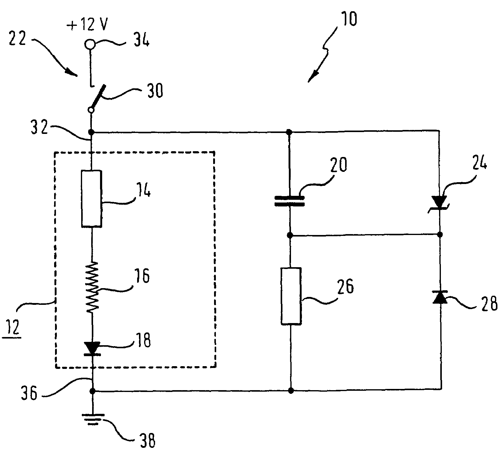 Driver circuit for an ion measurement device