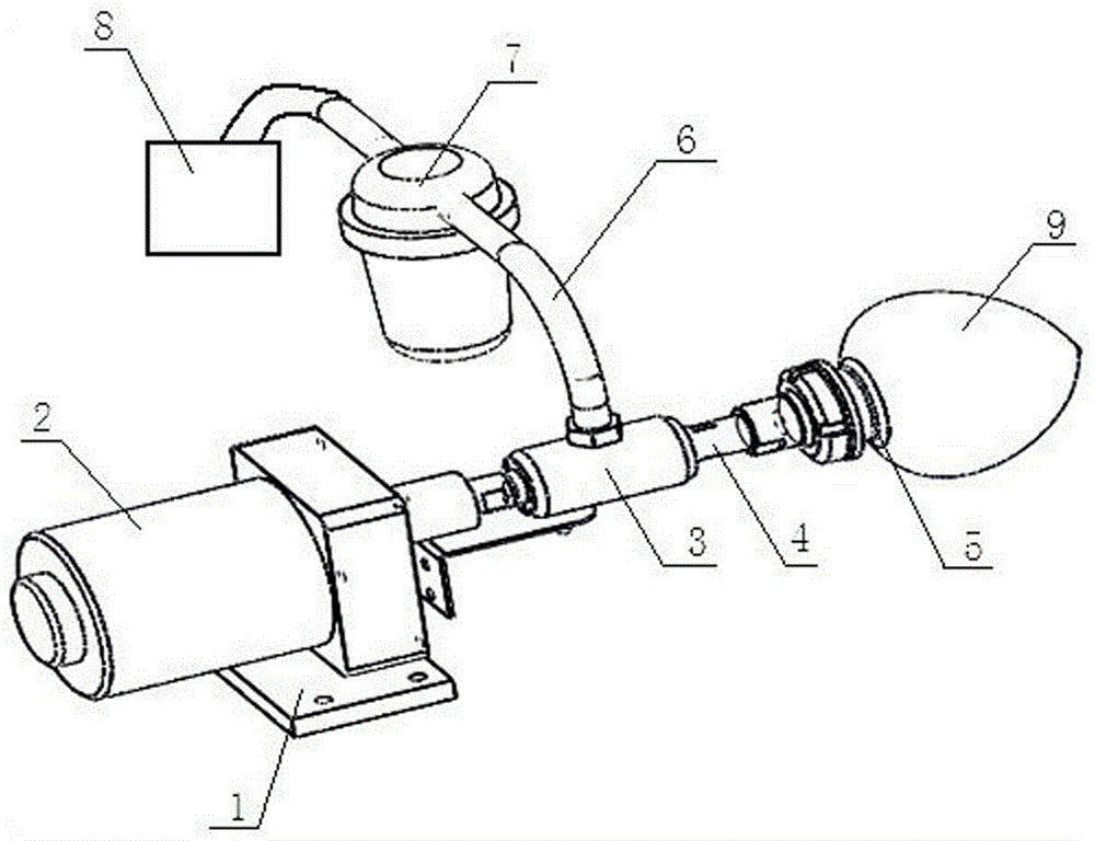 Vacuum adsorption device for persimmon peeling machine