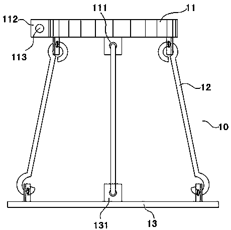 Hanging-type separator used for concrete pouring
