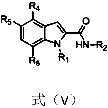 1H-indole-2-carboxamide derivative and preparation method and applications thereof