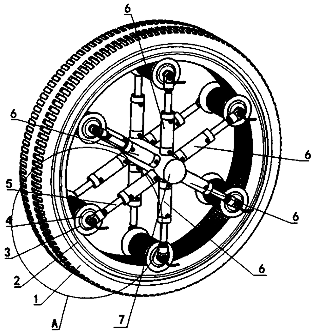 Variable shaft height wheel