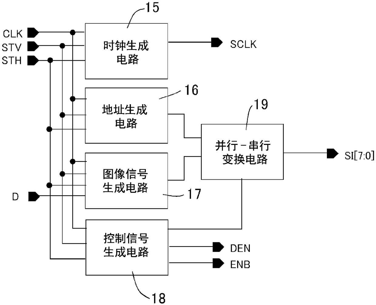 Dot matrix display device and time display device