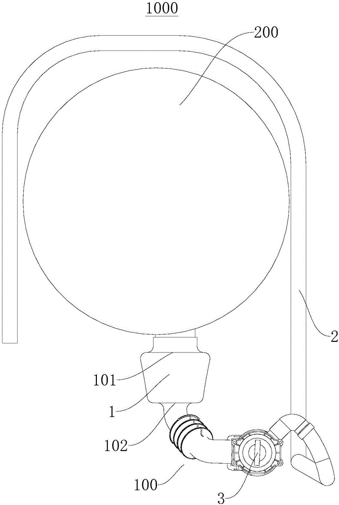 Drainage assembly for roller washing machine and roller washing machine with same