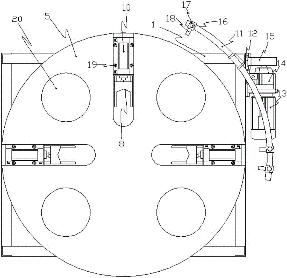 Workpiece carrying bench on catenary