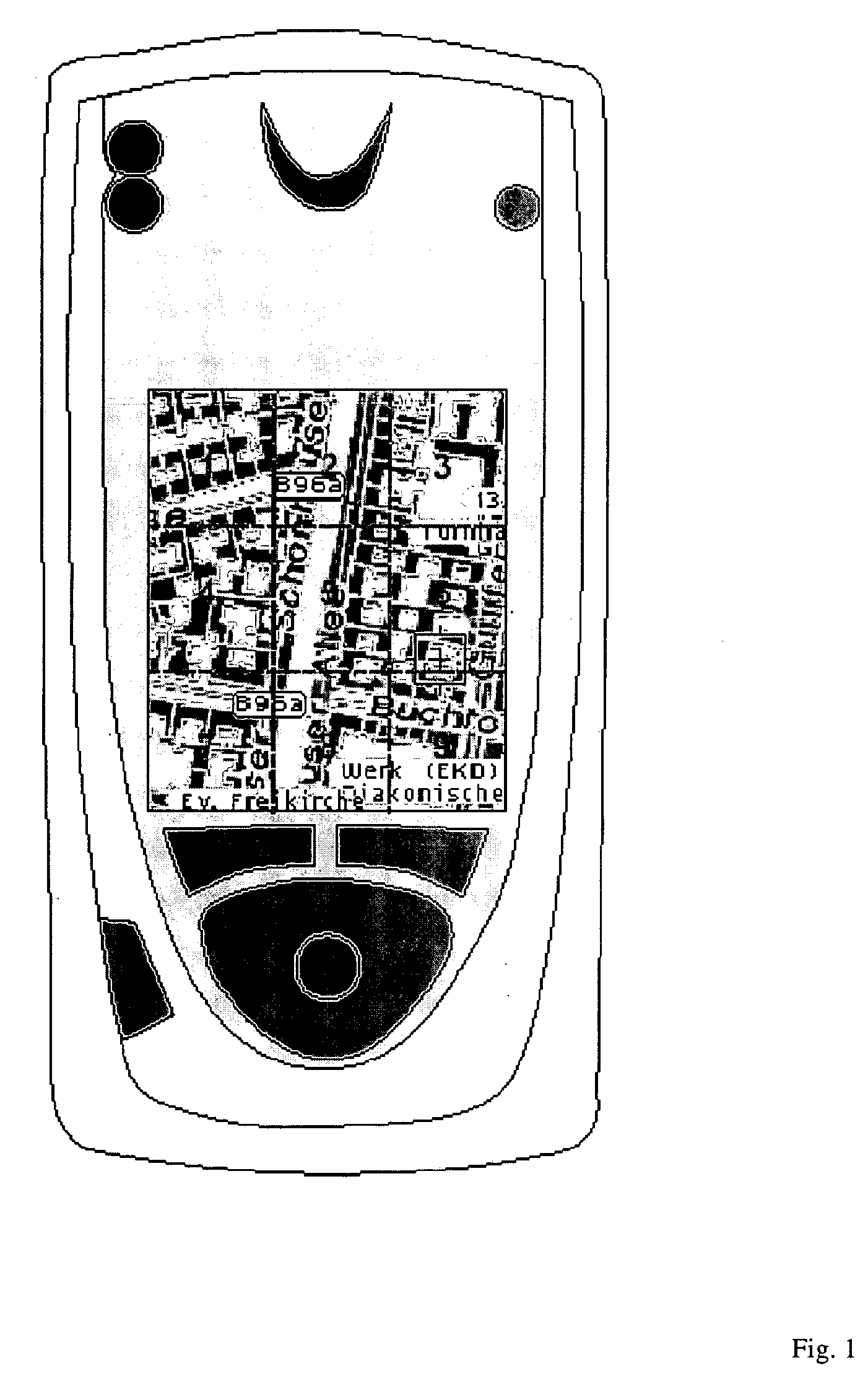 Method for one handed controlling of a digital map by use of a keyboard