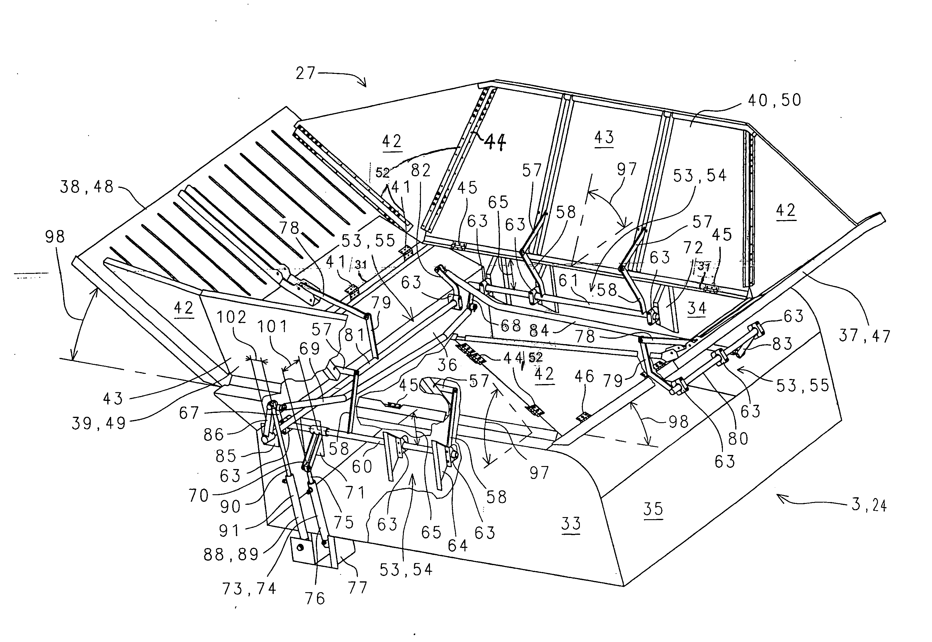 Device for increasing container volume