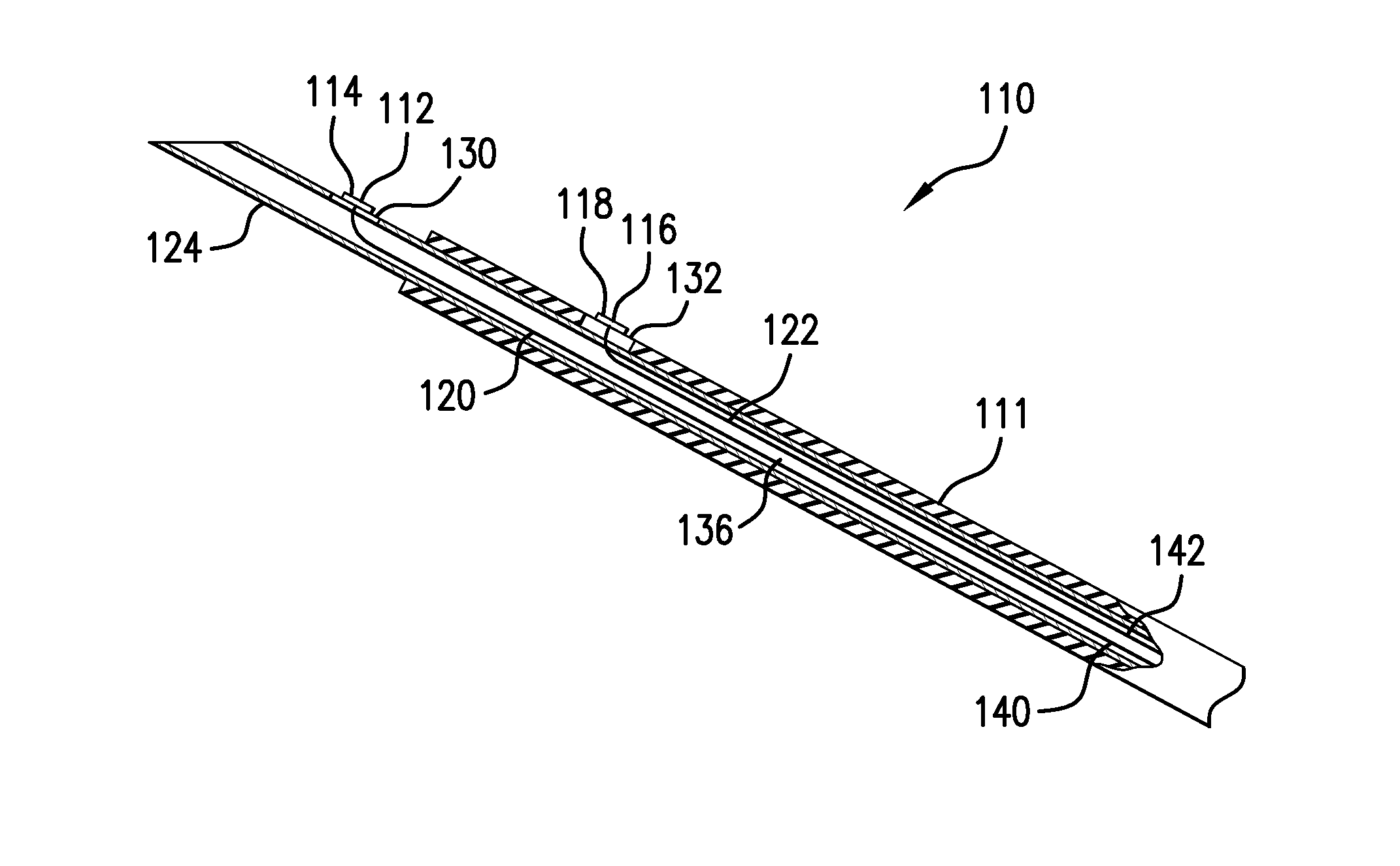 System, apparatus, and method for denervating an artery