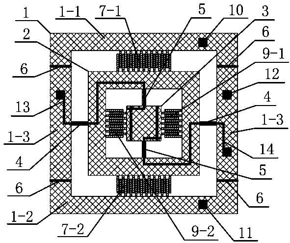Two-dimensional electrostatic scanning micromirror