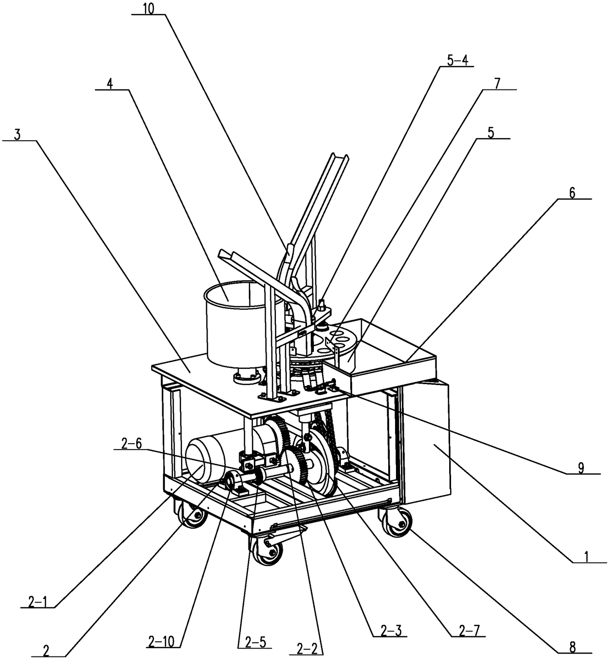 Production device of sandwich biscuits with powder fillings