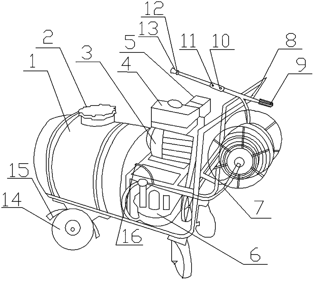 Spraying machine