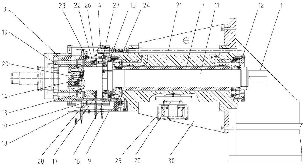 A docking transmission mechanism of an automobile transmission test bench