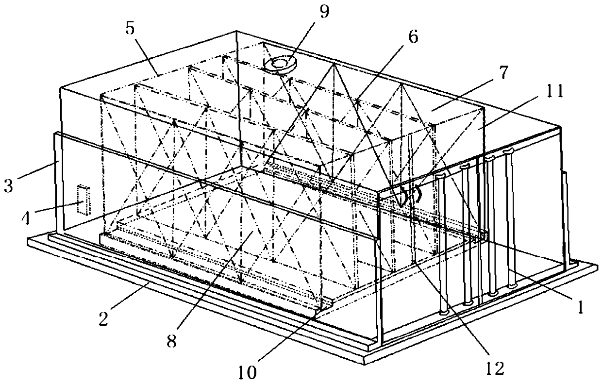 Container for packing bulk cargoes for transportation, transportation state monitoring system and monitoring method