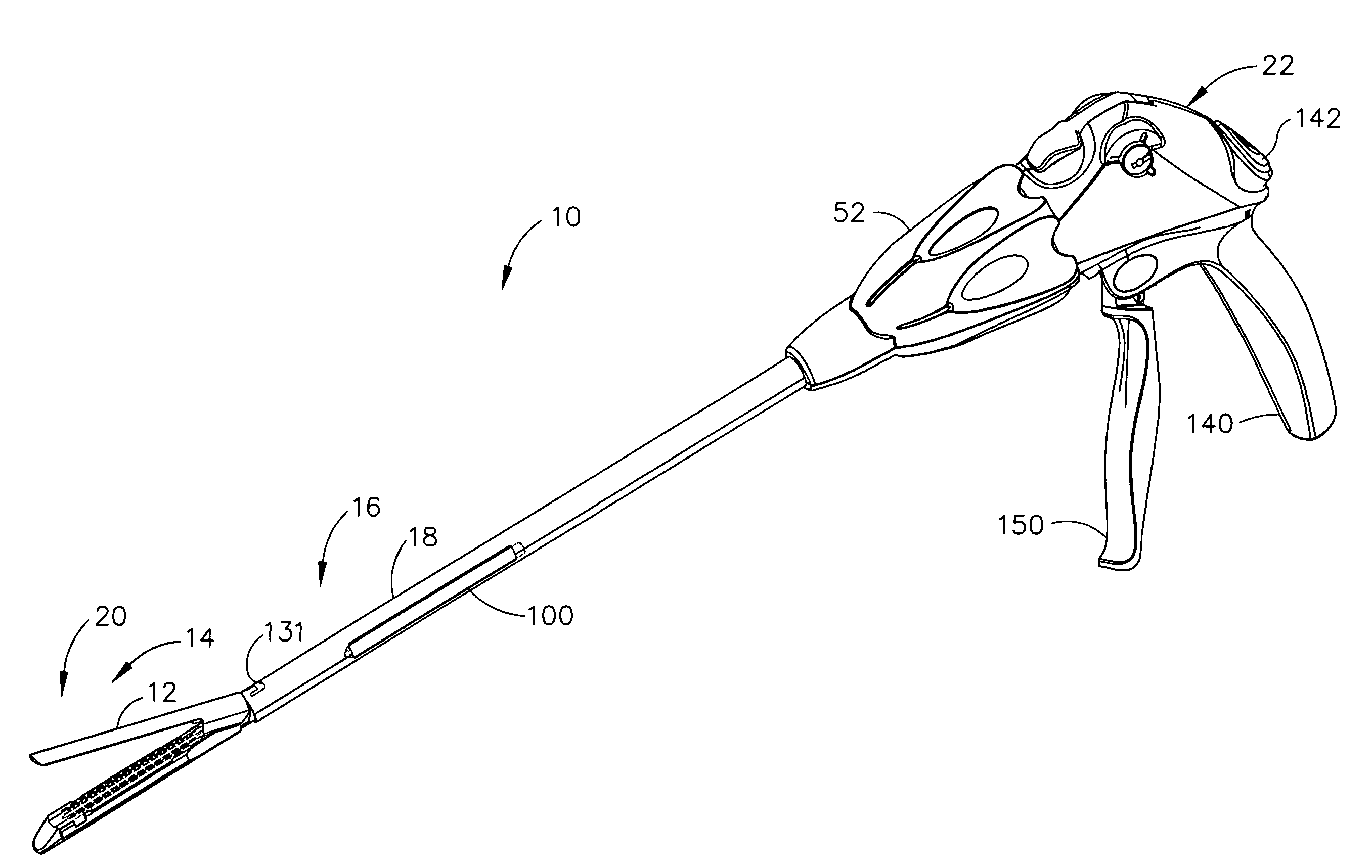 Surgical instrument having fluid actuated opposing jaws