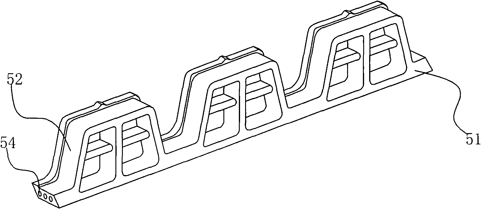 Long-slab-span steel beam cast-in-situ floor formwork system