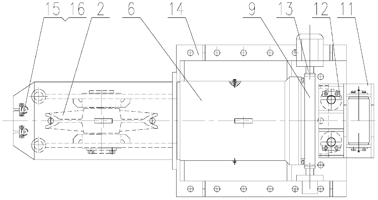 A marine power-assisted rotating cable guide device