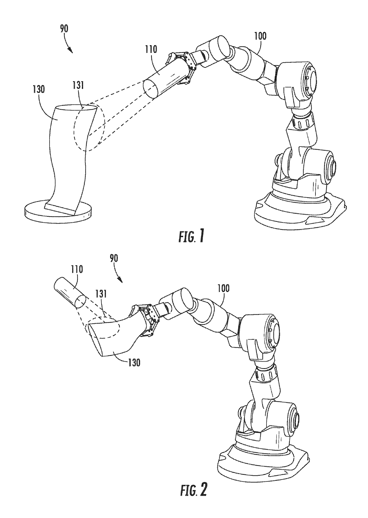 Robotic sensing apparatus and methods of sensor planning