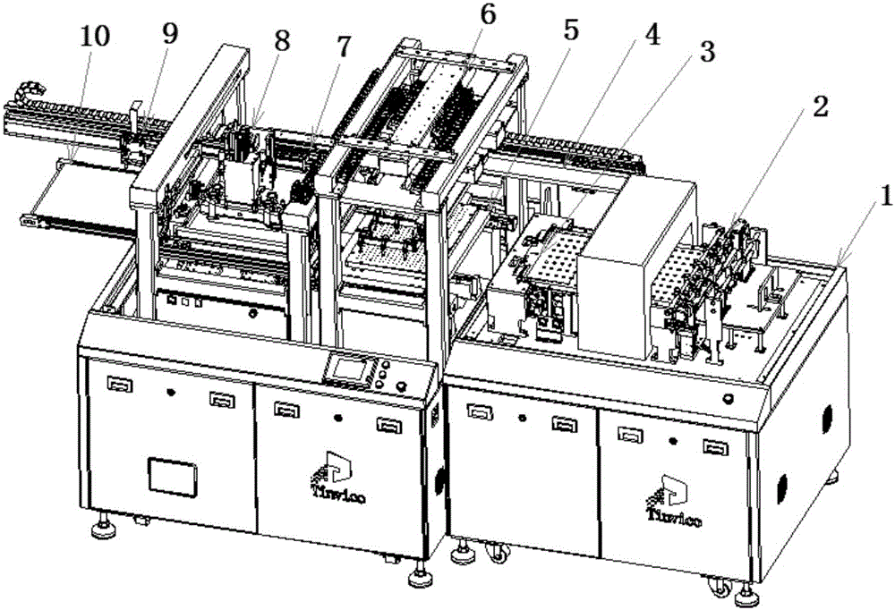 Full-automatic high-precision double-printing-platform screen printing machine