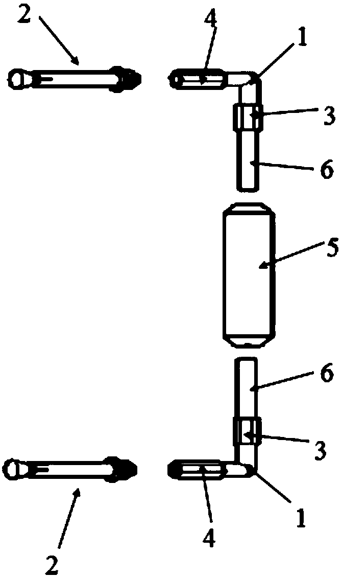 Concrete bridge crack reinforcement device