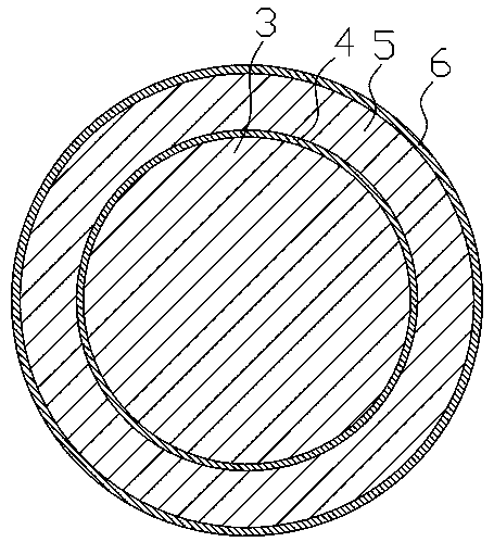 Double-layer visual cavity blasting bead filter stick