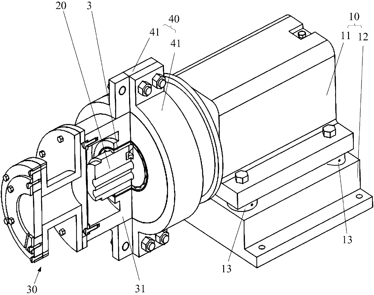 Radial bearing test device